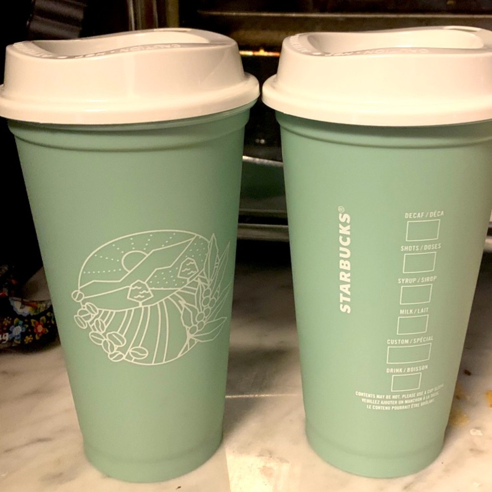 Reusable Starbucks Earth Day cups